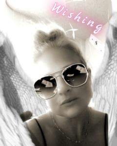 "A confident young angel rocking statement sunglasses, ready to Armor up and shine."